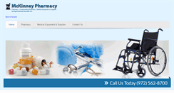 Desktop Screenshot of mckinneypharmacy.net