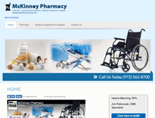 Tablet Screenshot of mckinneypharmacy.net